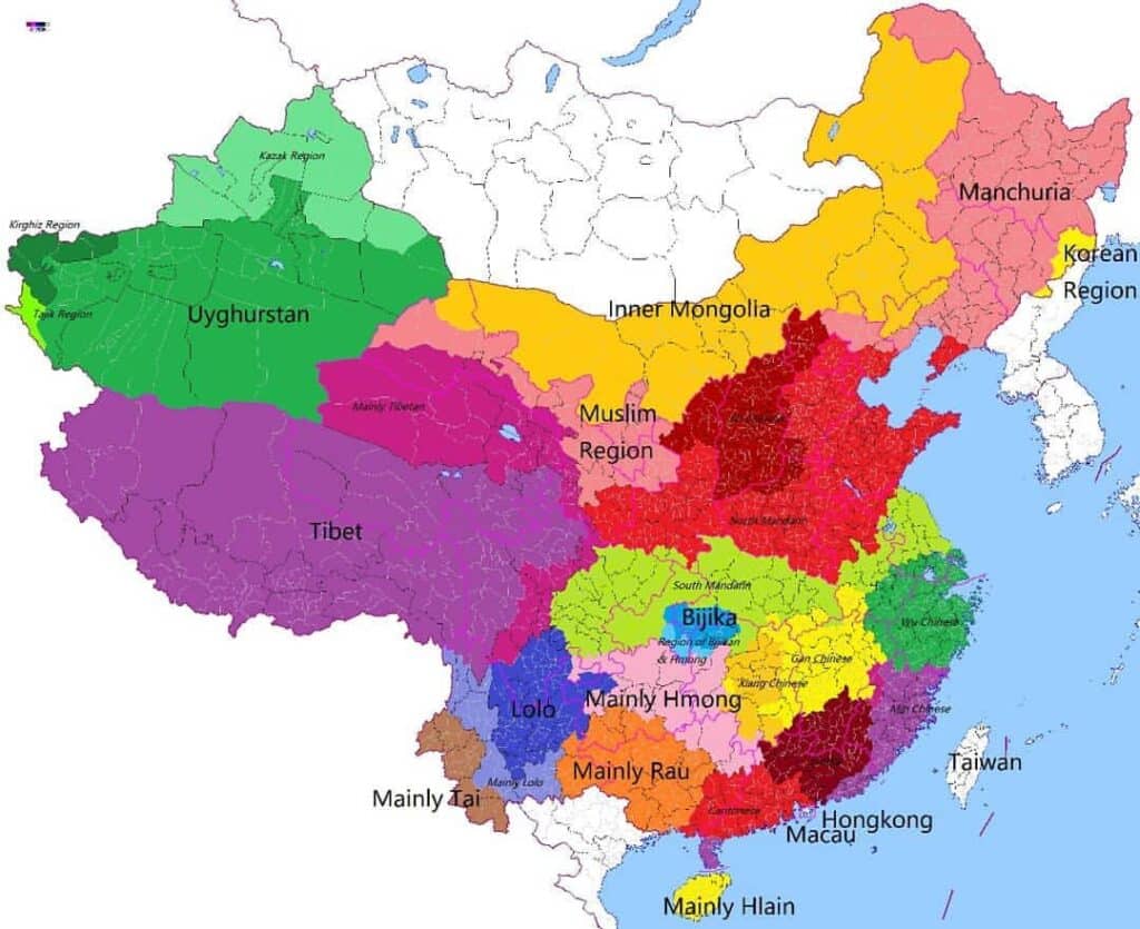 Mesela Çin Haritası, Ülkeyi bir de bu şekilde düşünün.